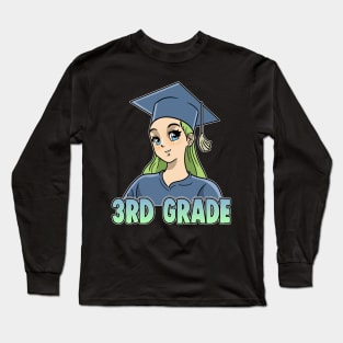 3rd Grade Anime Otaku Kawaii Elementary School Long Sleeve T-Shirt